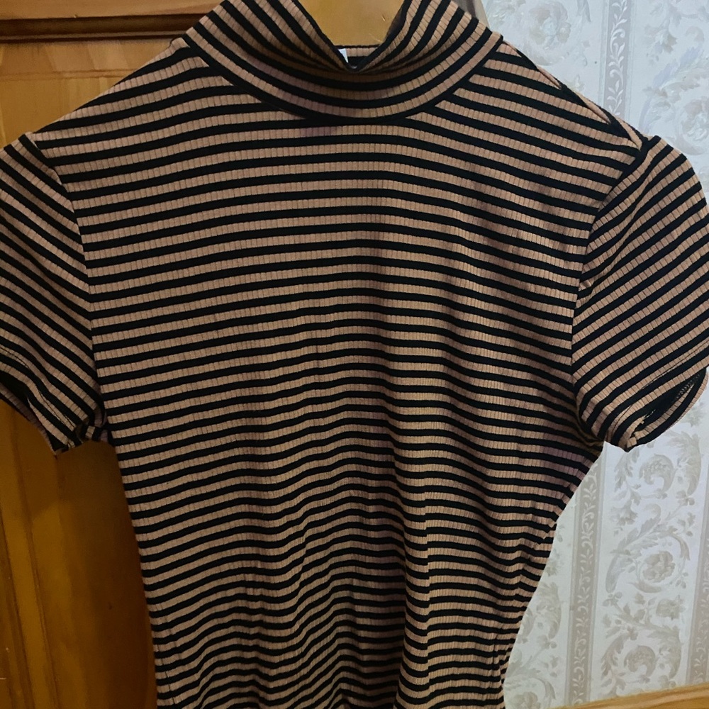 Black and brown striped top from Garage clothing